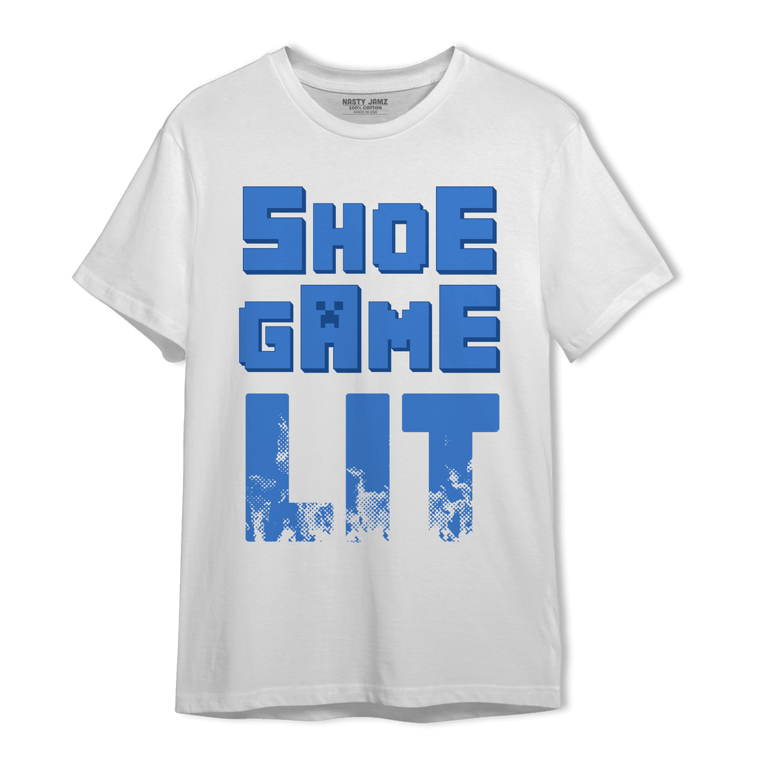 University Blue Toe 1s T Shirt Match Shoe Game Lit - NastyJamz