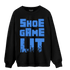 University Blue Toe 1s Sweatshirt Match Shoe Game Lit - NastyJamz