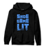 University Blue Toe 1s Hoodie Match Shoe Game Lit - NastyJamz