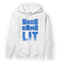 University Blue Toe 1s Hoodie Match Shoe Game Lit - NastyJamz