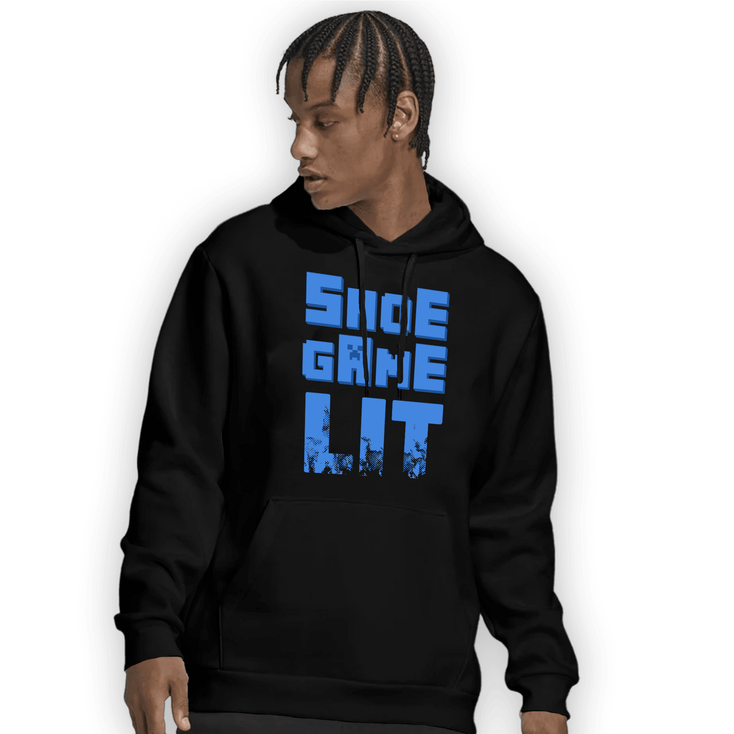 University Blue Toe 1s Hoodie Match Shoe Game Lit - NastyJamz