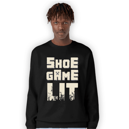 Off Noir 3s Sweatshirt Match Shoe Game Lit - NastyJamz