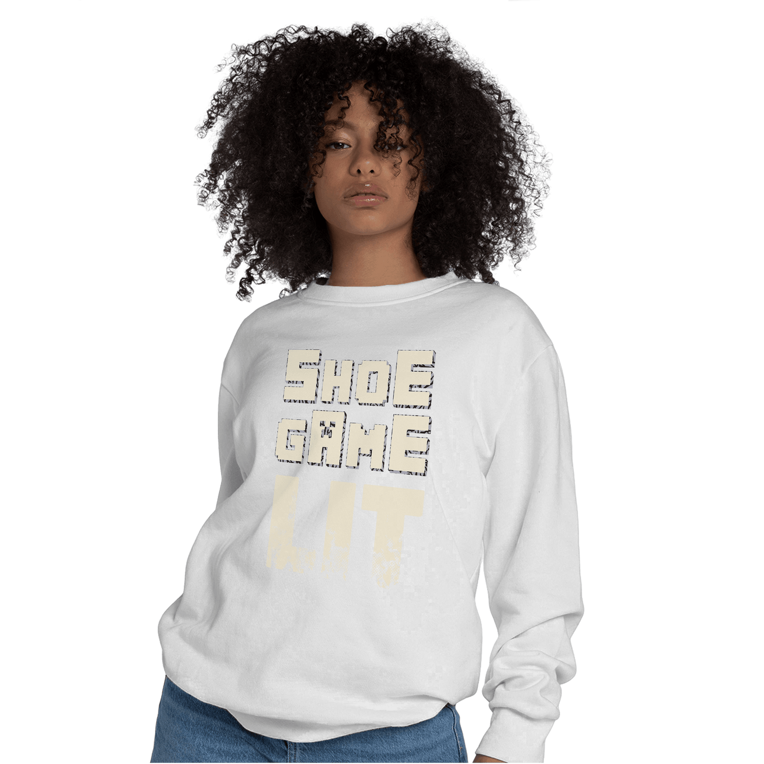 Off Noir 3s Sweatshirt Match Shoe Game Lit - NastyJamz