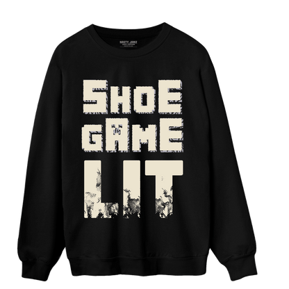 Off Noir 3s Sweatshirt Match Shoe Game Lit - NastyJamz