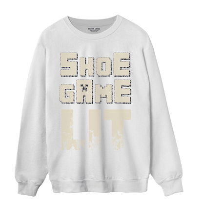 Off Noir 3s Sweatshirt Match Shoe Game Lit - NastyJamz