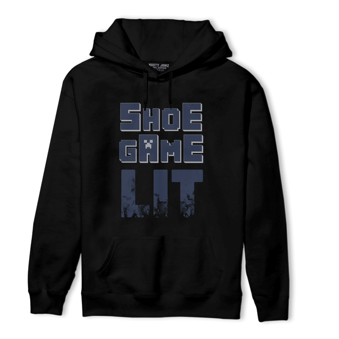 White Navy 3s Hoodie Match Shoe Game Lit - NastyJamz