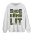 SE Craft Medium Olive 4s Sweatshirt Match Shoe Game Lit - NastyJamz