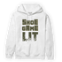 SE Craft Medium Olive 4s Hoodie Match Shoe Game Lit - NastyJamz