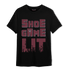 Burgundy 5s T Shirt Match Shoe Game Lit - NastyJamz