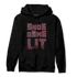 Burgundy 5s Hoodie Match Shoe Game Lit - NastyJamz