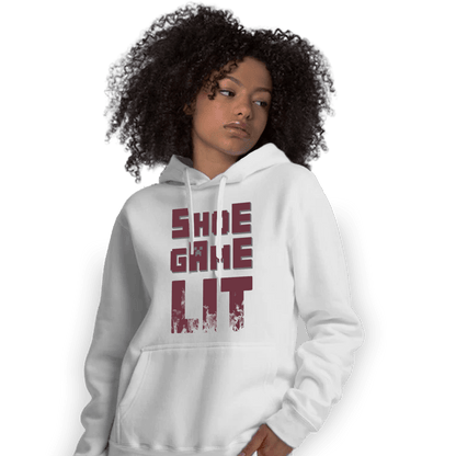 Burgundy 5s Hoodie Match Shoe Game Lit - NastyJamz