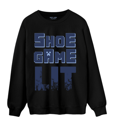 Midnight Navy 5s Sweatshirt Match Shoe Game Lit - NastyJamz