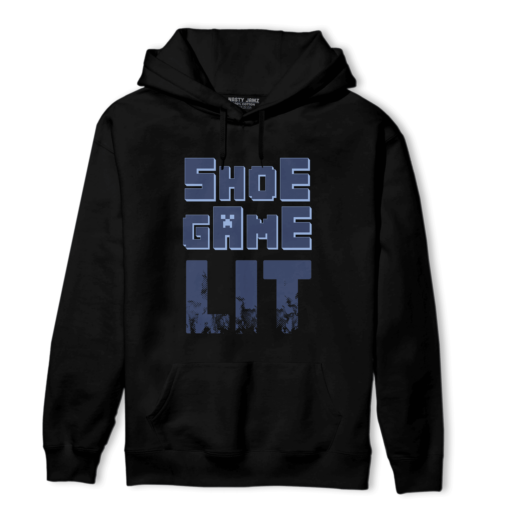 Midnight Navy 5s Hoodie Match Shoe Game Lit - NastyJamz