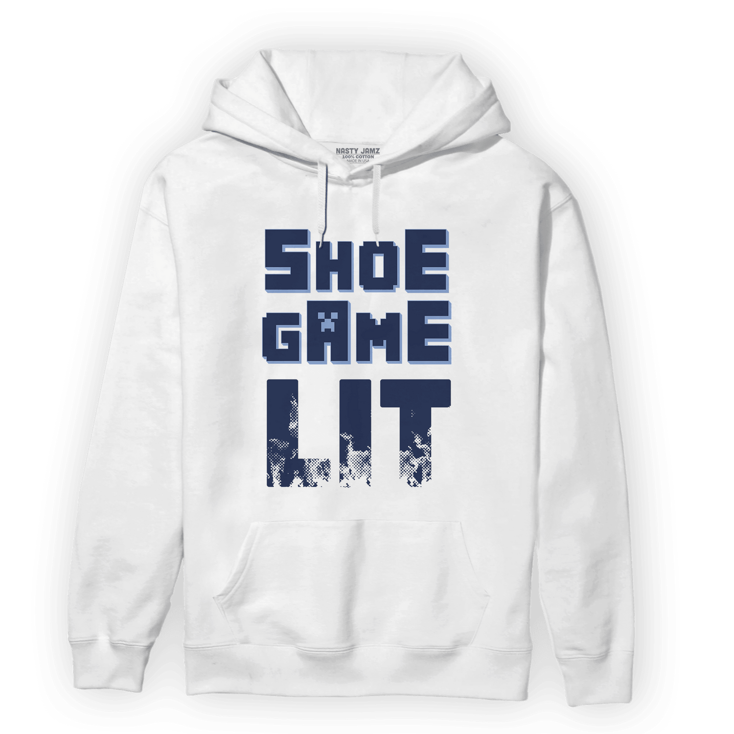 Midnight Navy 5s Hoodie Match Shoe Game Lit - NastyJamz