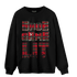 Plaid 5s Sweatshirt Match Shoe Game Lit - NastyJamz