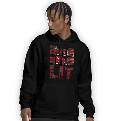 Plaid 5s Hoodie Match Shoe Game Lit - NastyJamz