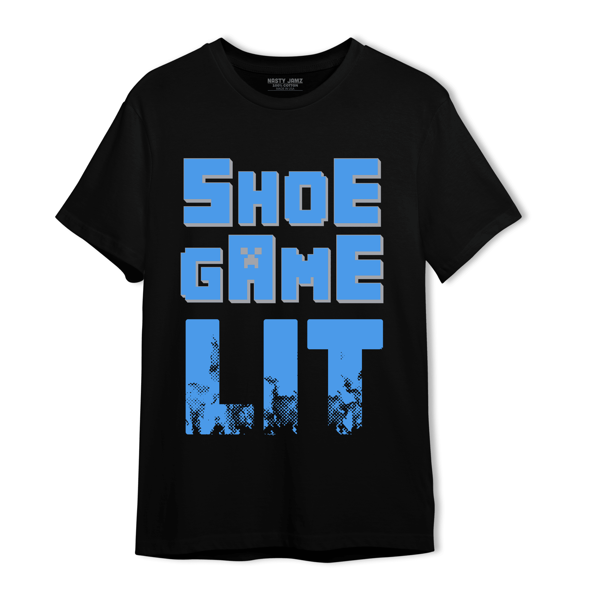 University Blue 5s T Shirt Match Shoe Game Lit - NastyJamz