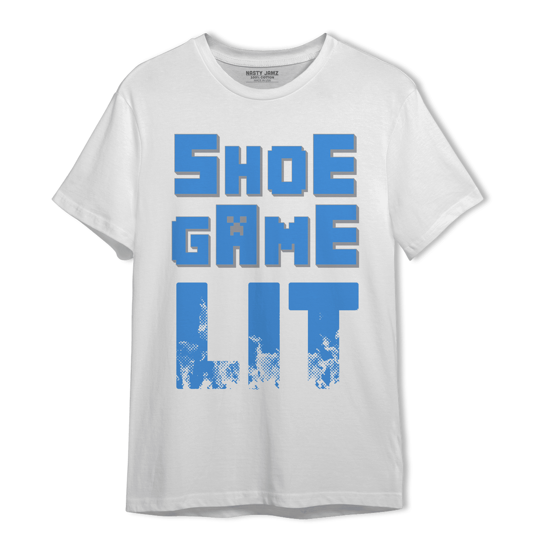University Blue 5s T Shirt Match Shoe Game Lit - NastyJamz