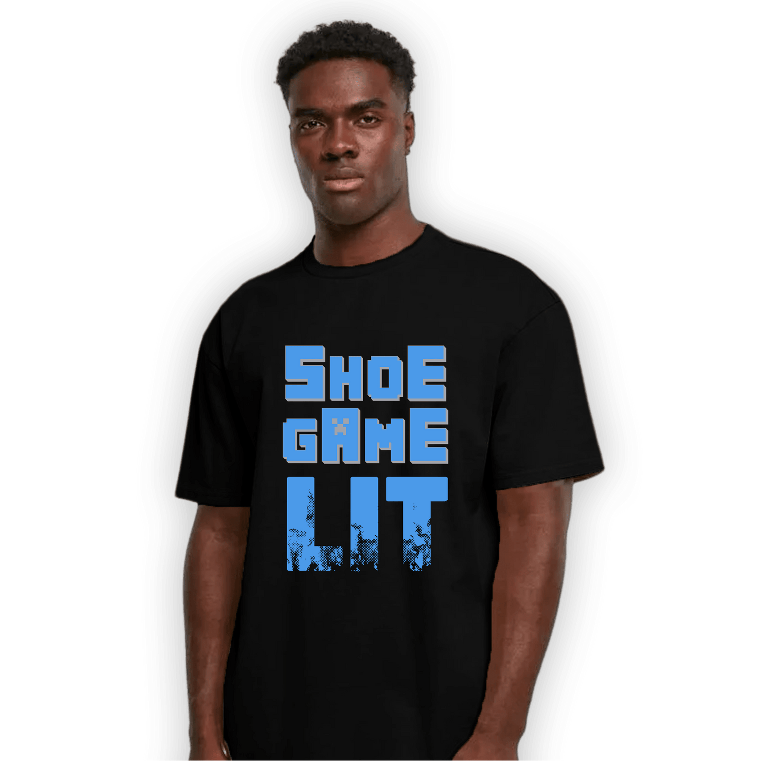 University Blue 5s T Shirt Match Shoe Game Lit - NastyJamz
