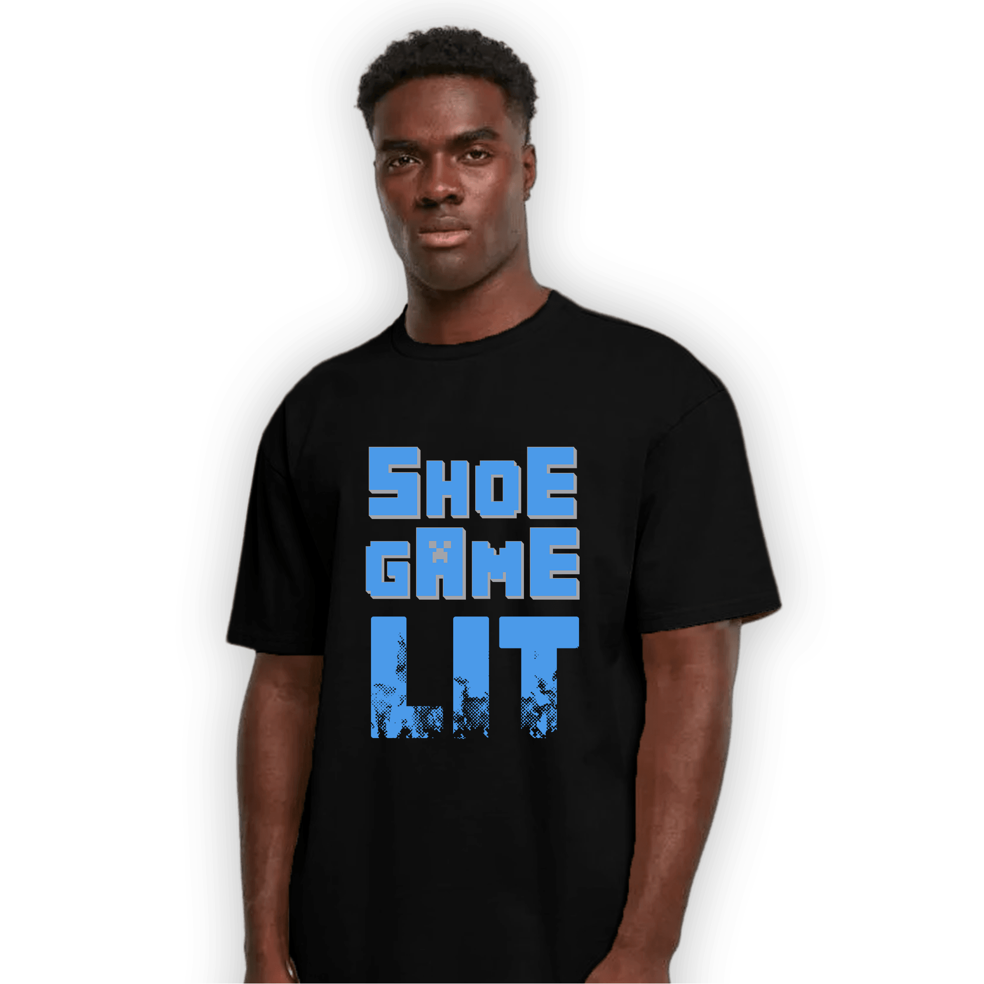 University Blue 5s T Shirt Match Shoe Game Lit - NastyJamz