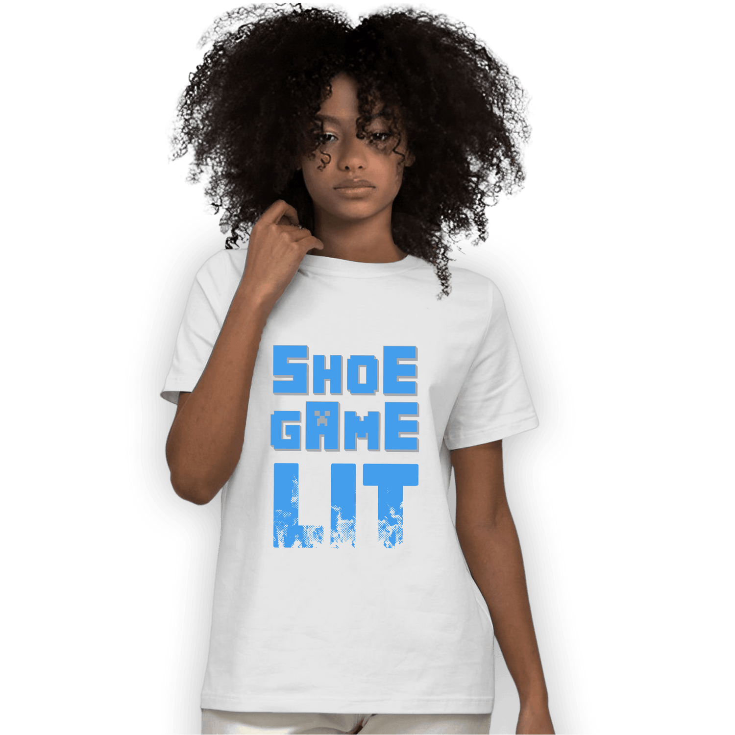 University Blue 5s T Shirt Match Shoe Game Lit - NastyJamz