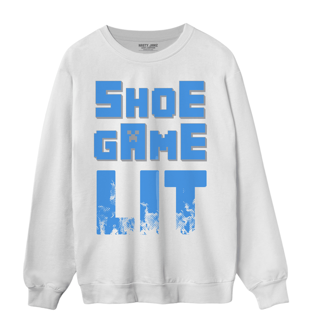 University Blue 5s Sweatshirt Match Shoe Game Lit - NastyJamz