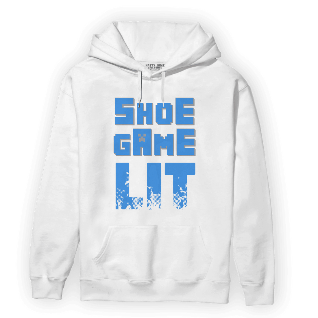 University Blue 5s Hoodie Match Shoe Game Lit - NastyJamz