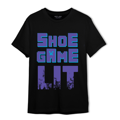 Aqua 6s T Shirt Match Shoe Game Lit - NastyJamz