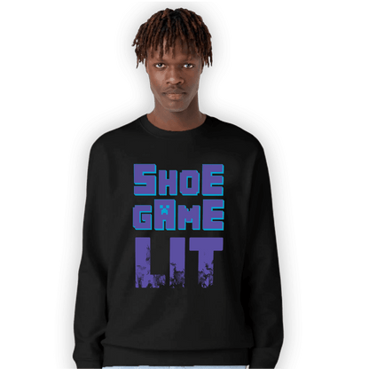 Aqua 6s Sweatshirt Match Shoe Game Lit - NastyJamz