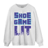 Aqua 6s Sweatshirt Match Shoe Game Lit - NastyJamz