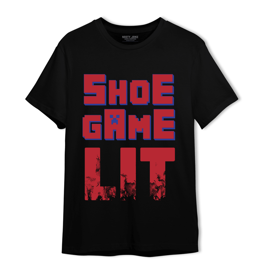 Playoffs 8s T Shirt Match Shoe Game Lit - NastyJamz