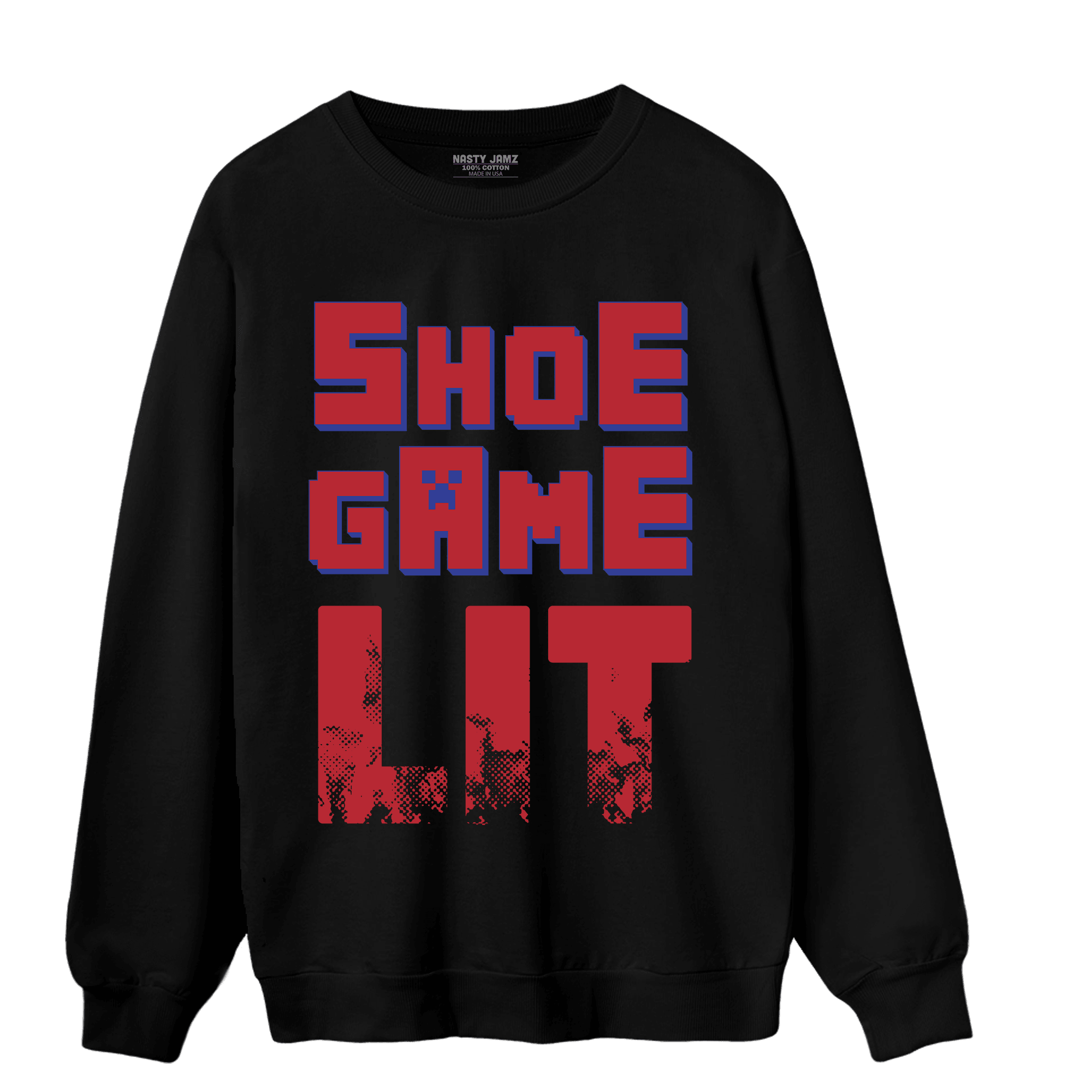 Playoffs 8s Sweatshirt Match Shoe Game Lit - NastyJamz
