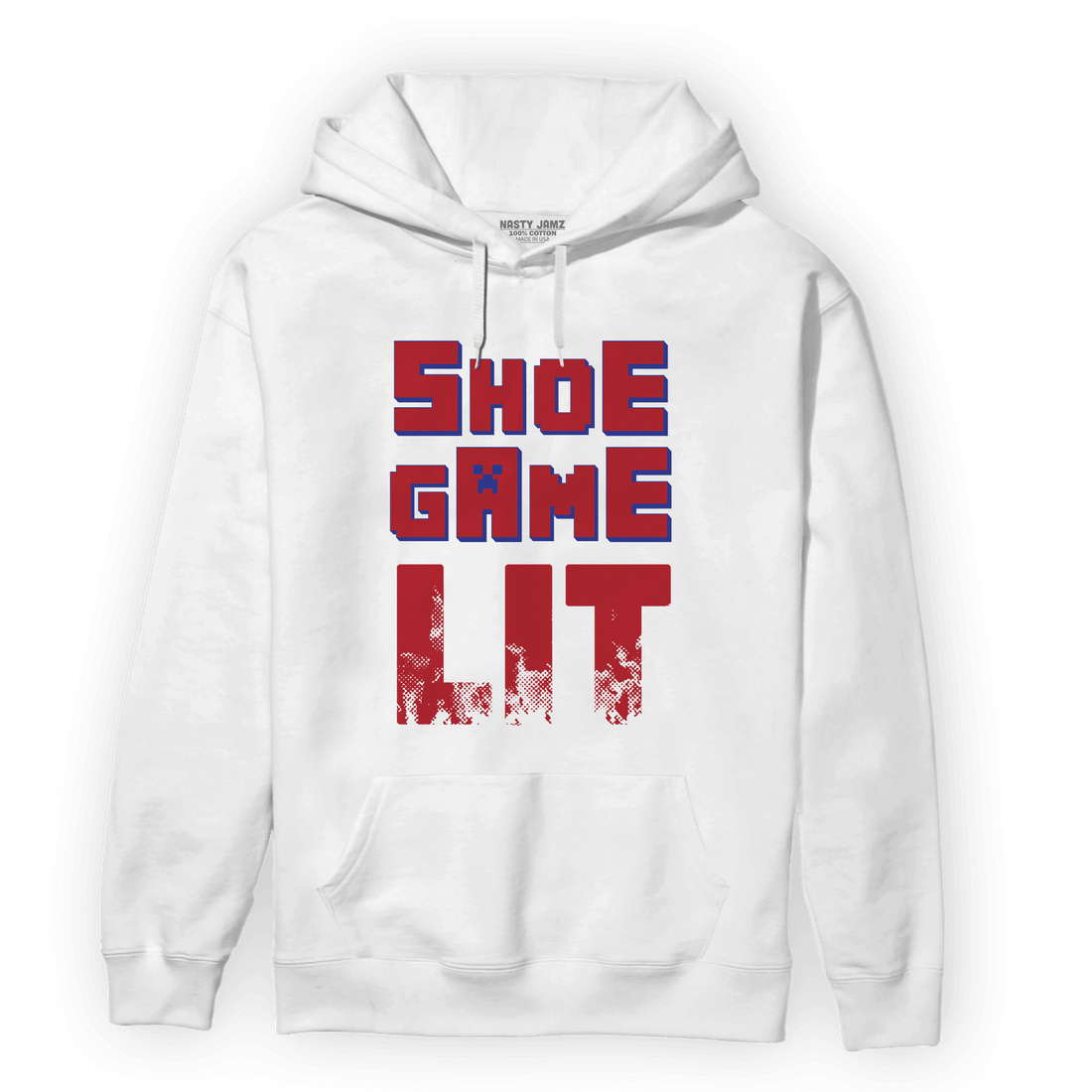 Playoffs 8s Hoodie Match Shoe Game Lit - NastyJamz