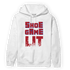 Playoffs 8s Hoodie Match Shoe Game Lit - NastyJamz