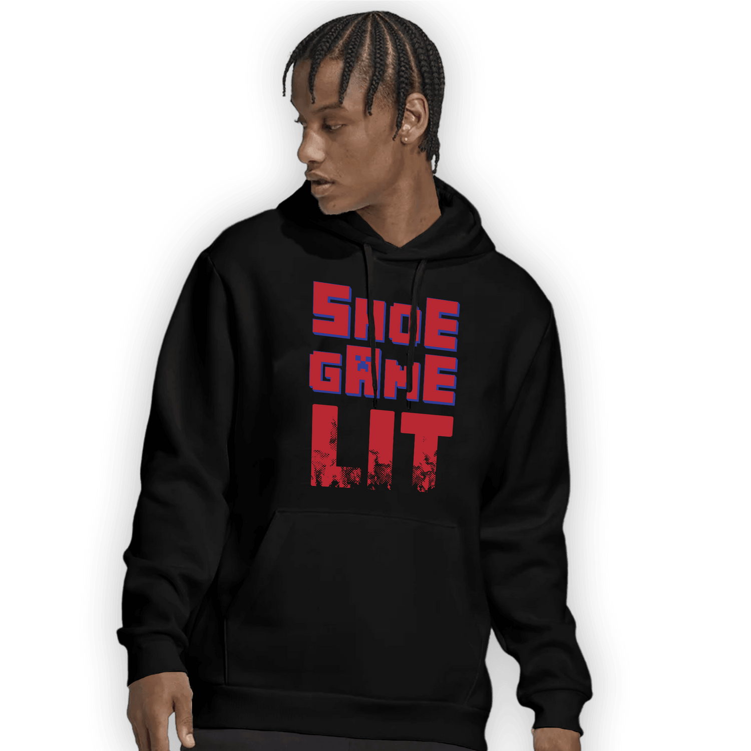 Playoffs 8s Hoodie Match Shoe Game Lit - NastyJamz