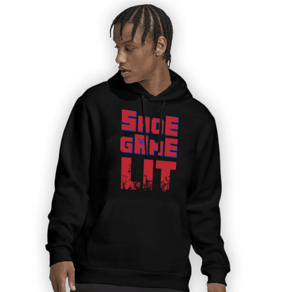 Playoffs 8s Hoodie Match Shoe Game Lit - NastyJamz