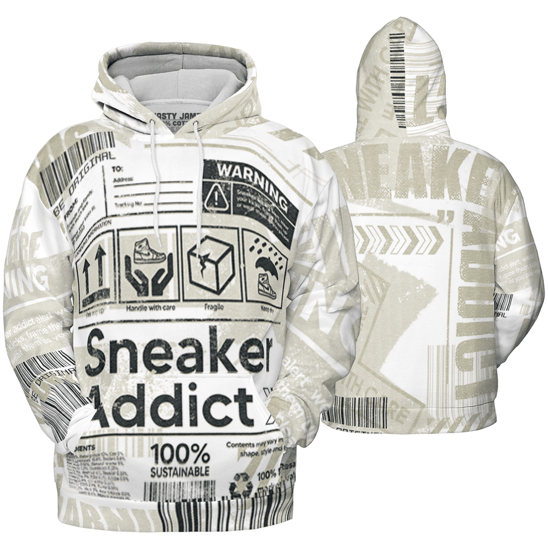 Gratitude 11s Hoodie Match Sneaker Addict 3D All-Over Print Warning - NastyJamz