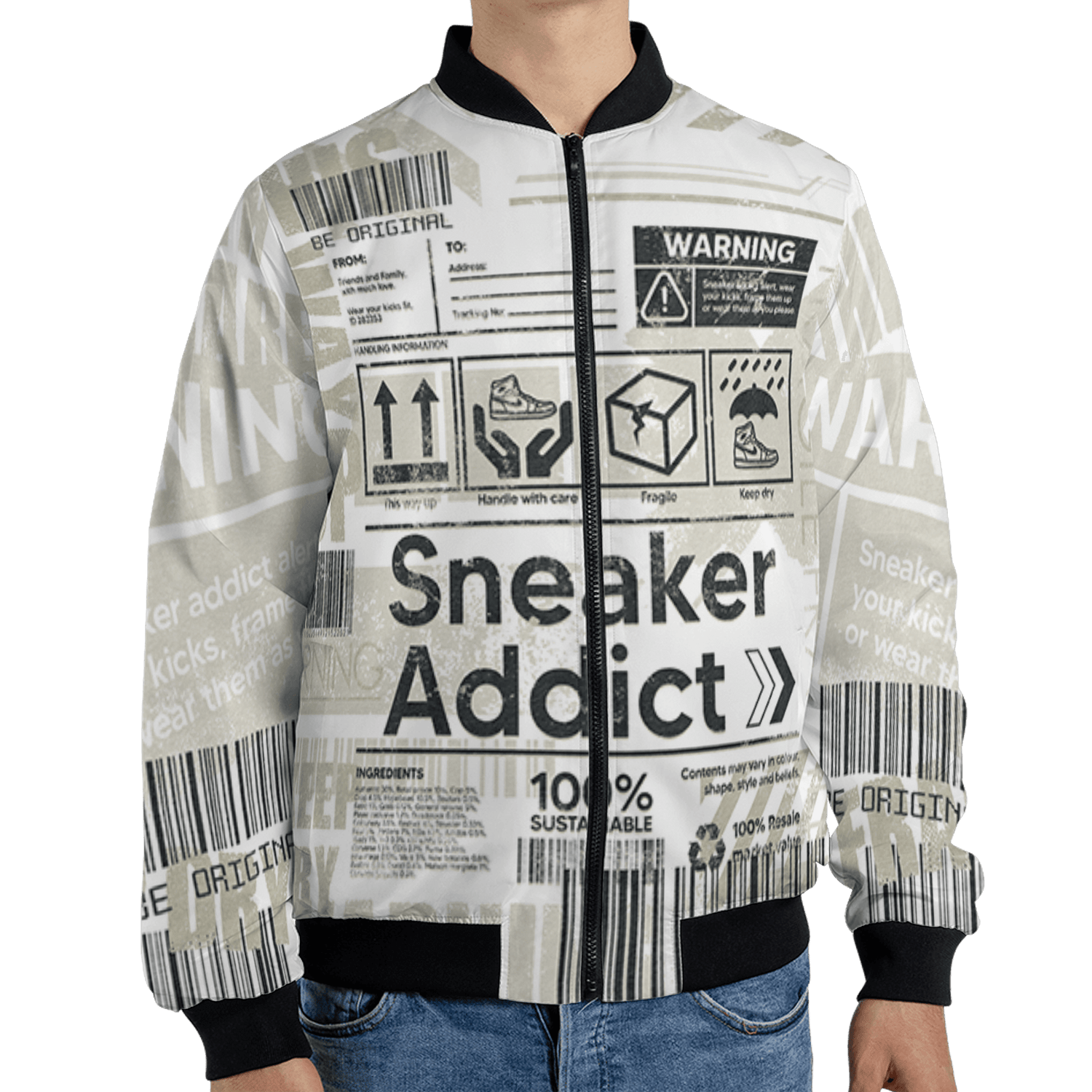 Gratitude 11s Jacket Match Sneaker Addict 3D All-Over Print Warning - NastyJamz