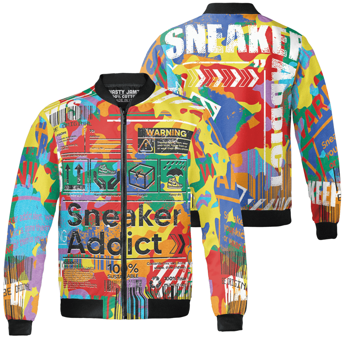 Mid GS Six Championships 1s Jacket Match Sneaker Addict 3D All-Over Print Warning - NastyJamz