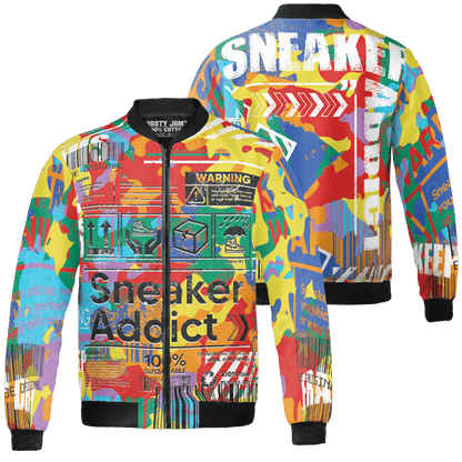 Mid GS Six Championships 1s Jacket Match Sneaker Addict 3D All-Over Print Warning - NastyJamz