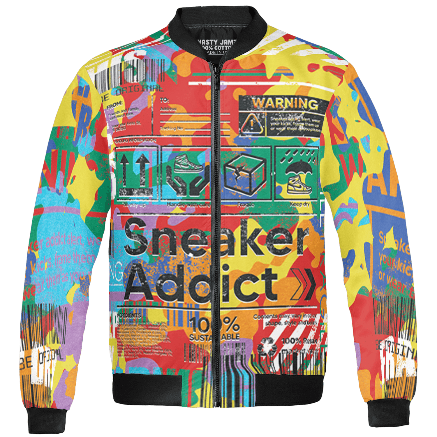 Mid GS Six Championships 1s Jacket Match Sneaker Addict 3D All-Over Print Warning - NastyJamz