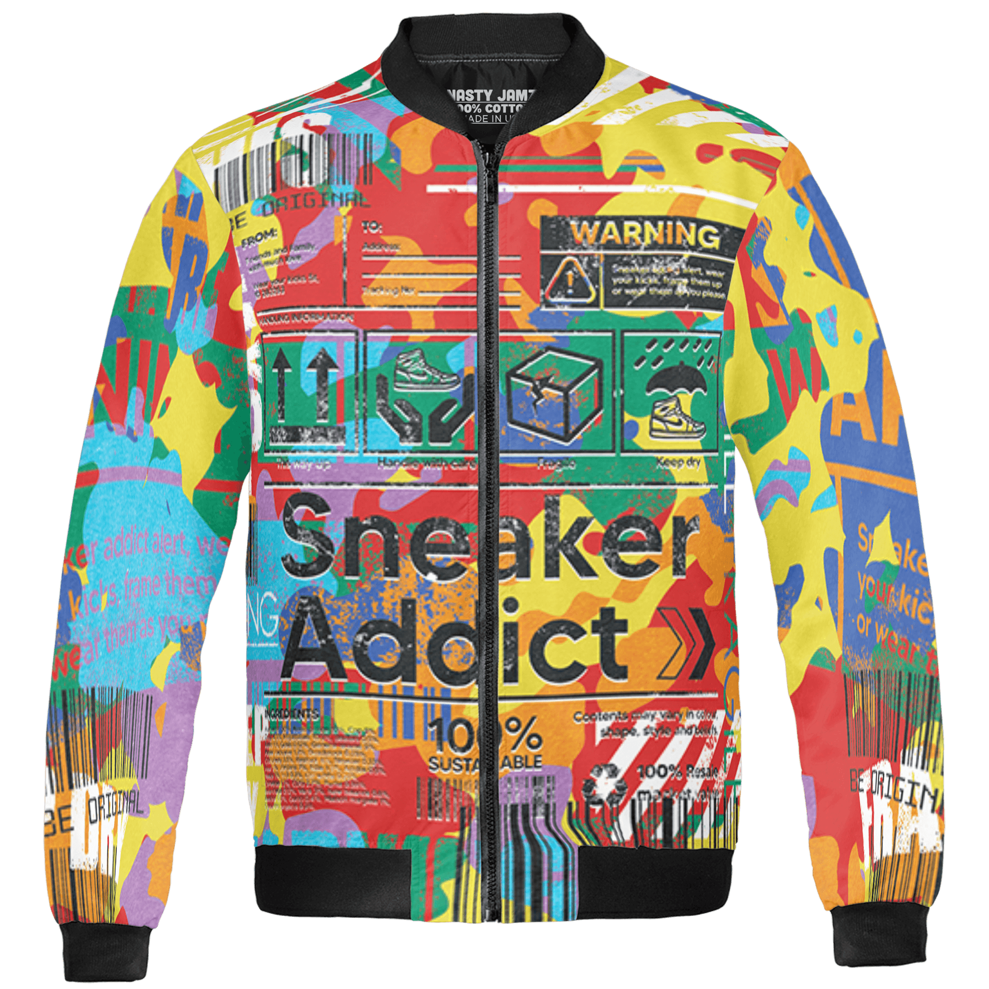 Mid GS Six Championships 1s Jacket Match Sneaker Addict 3D All-Over Print Warning - NastyJamz