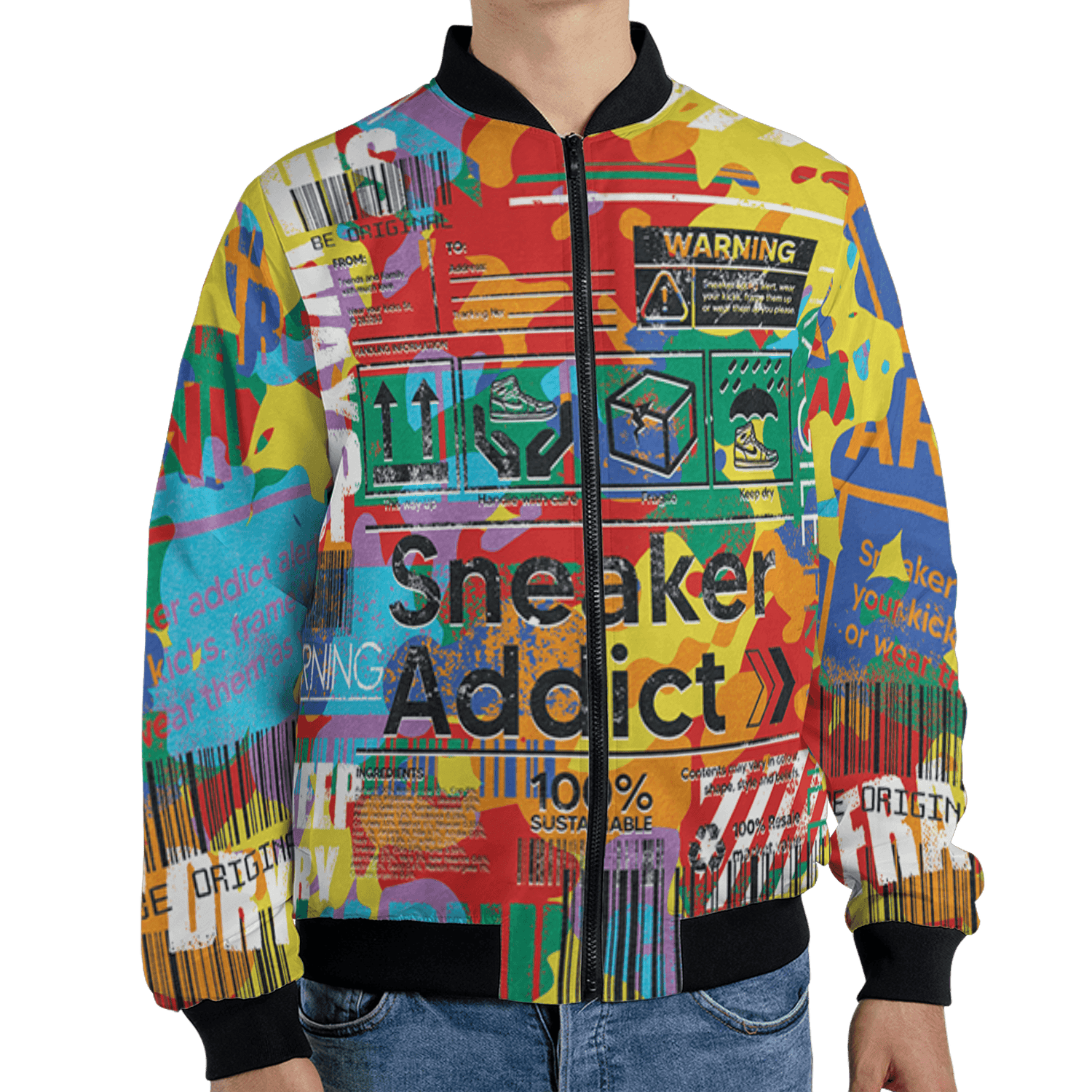 Mid GS Six Championships 1s Jacket Match Sneaker Addict 3D All-Over Print Warning - NastyJamz