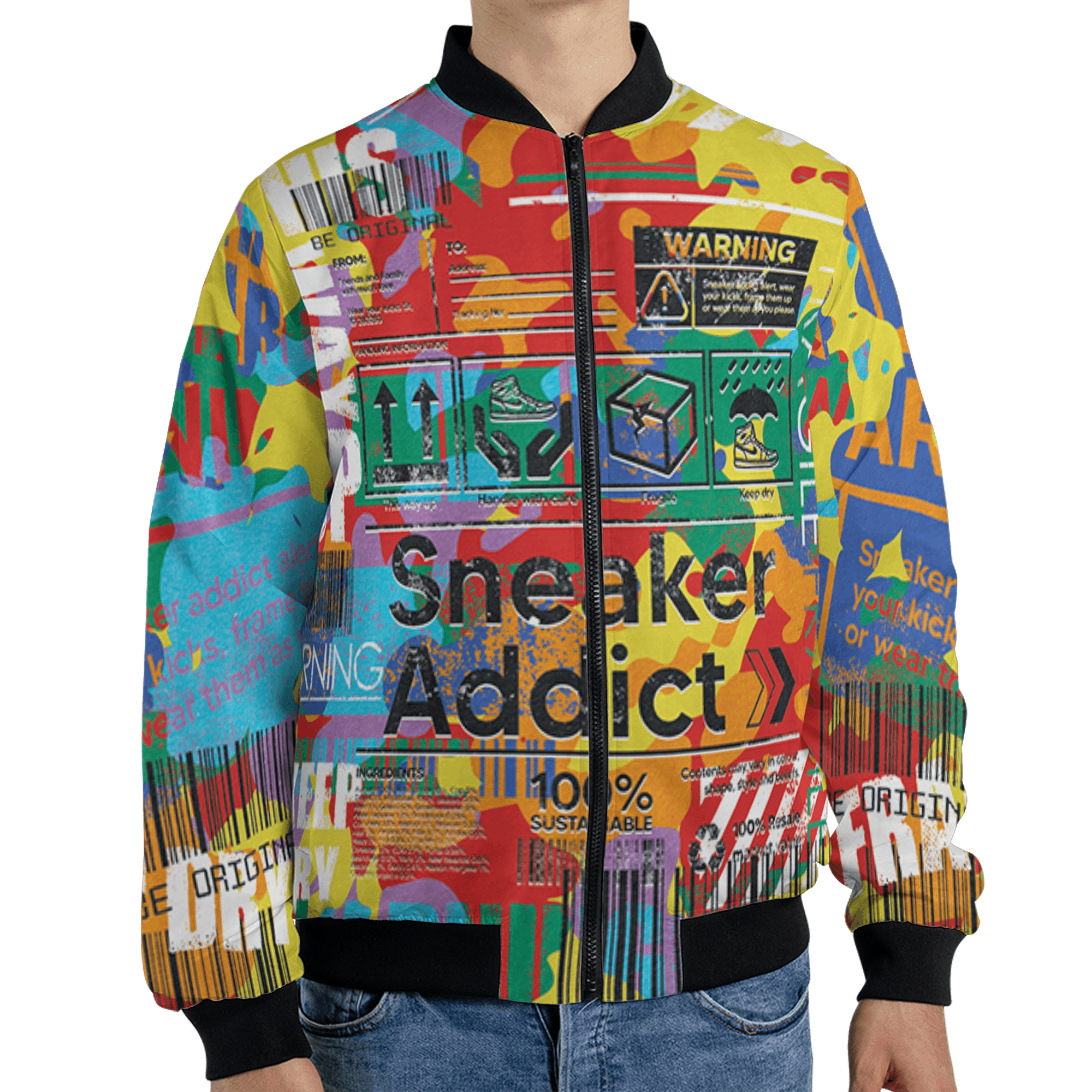 Mid GS Six Championships 1s Jacket Match Sneaker Addict 3D All-Over Print Warning - NastyJamz
