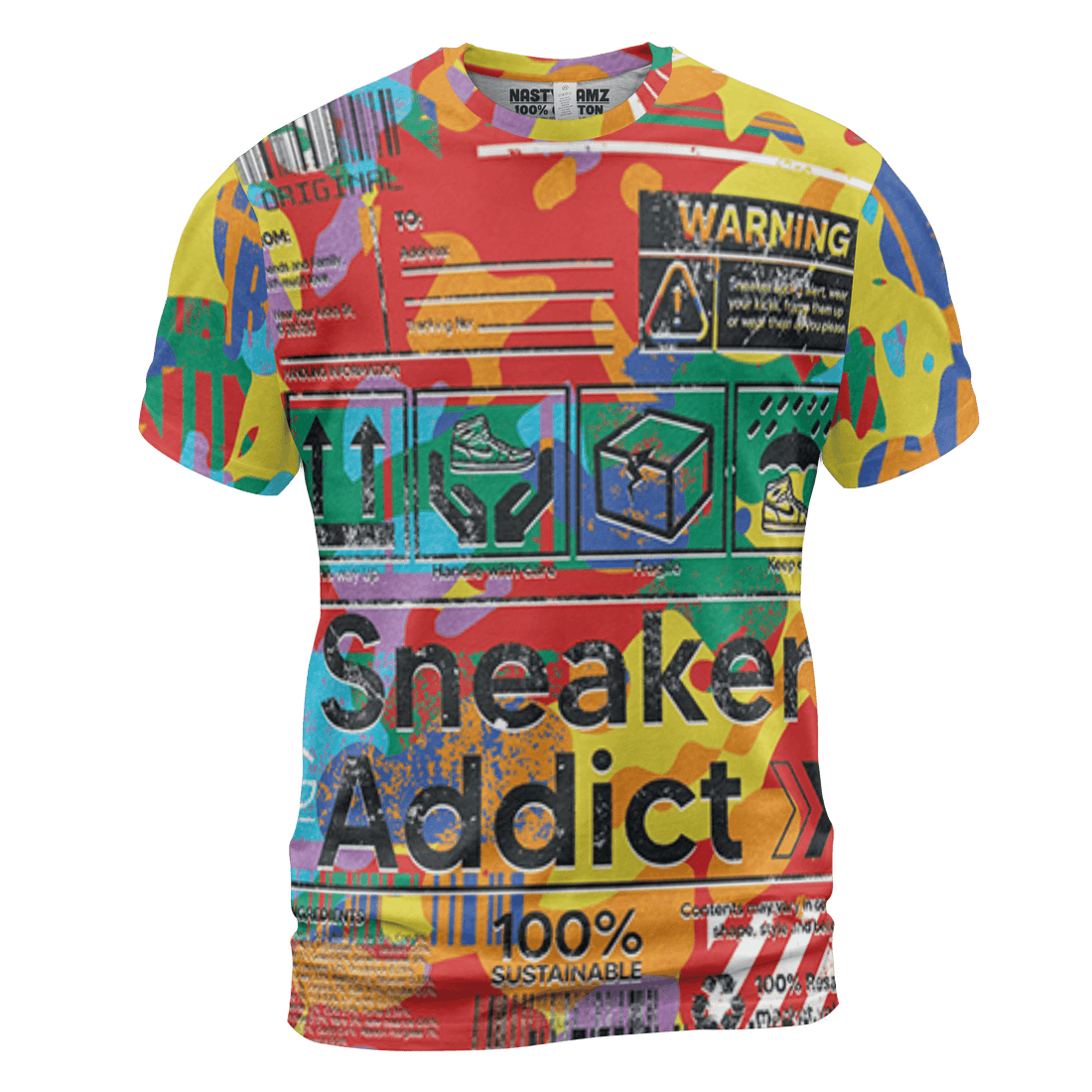 Mid GS Six Championships 1s T Shirt Match Sneaker Addict 3D All-Over Print Warning - NastyJamz