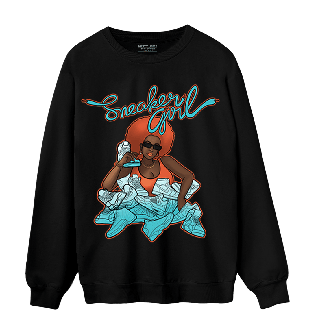 Dunk Low Dolphins Sweatshirt Match Sneaker Girl - NastyJamz