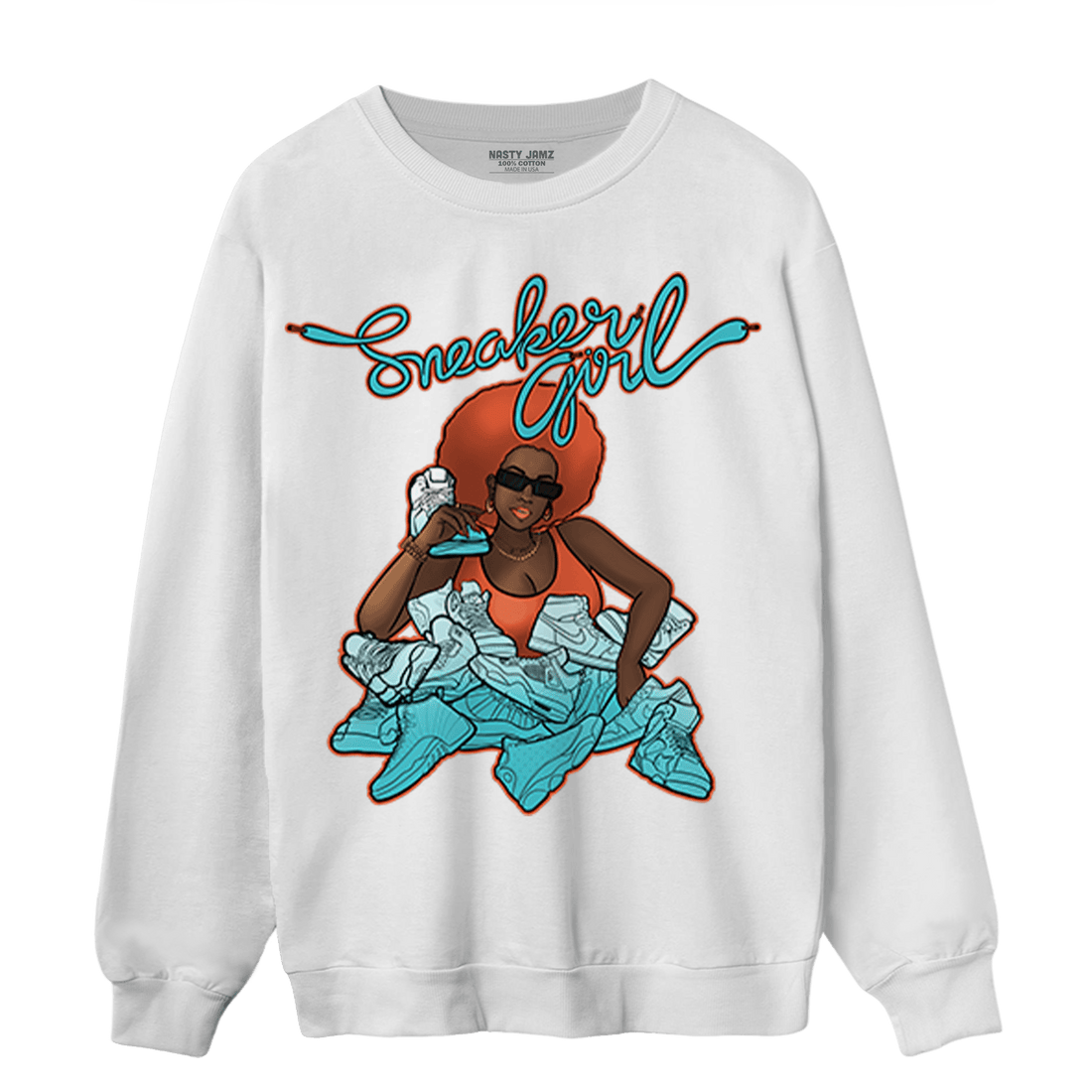 Dunk Low Dolphins Sweatshirt Match Sneaker Girl - NastyJamz