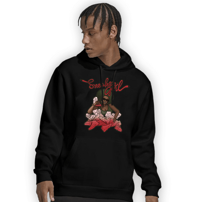 Dunk Low Mystic Red Khaki Hoodie Match Sneaker Girl - NastyJamz