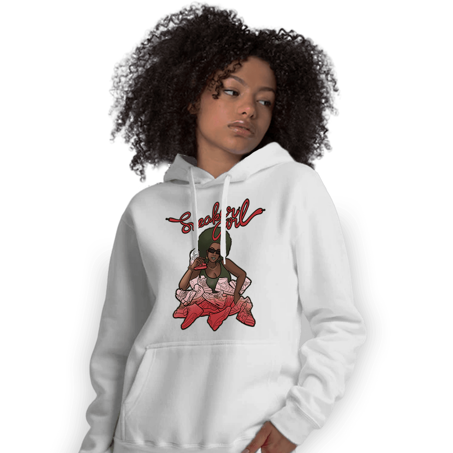 Dunk Low Mystic Red Khaki Hoodie Match Sneaker Girl - NastyJamz