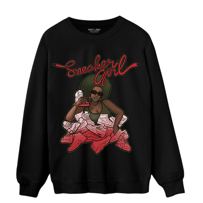 Dunk Low Mystic Red Khaki Sweatshirt Match Sneaker Girl - NastyJamz